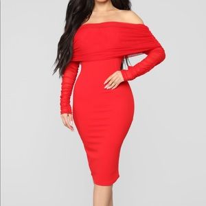 Fashion Nova Formal red dress